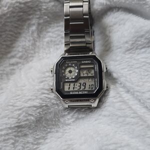 Casio Silver Illuminator Watch